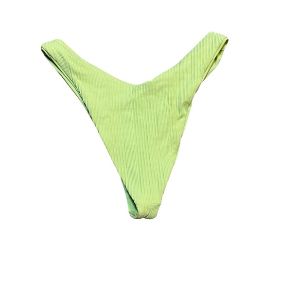 💚 L*SPACE 💚 Cabana Bitsy Bikini Bottom XS Mojito Green NWOT 🍸 - Picture 3 of 5